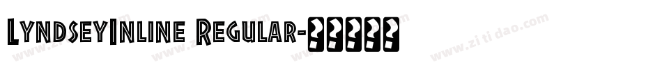 LyndseyInline Regular字体转换